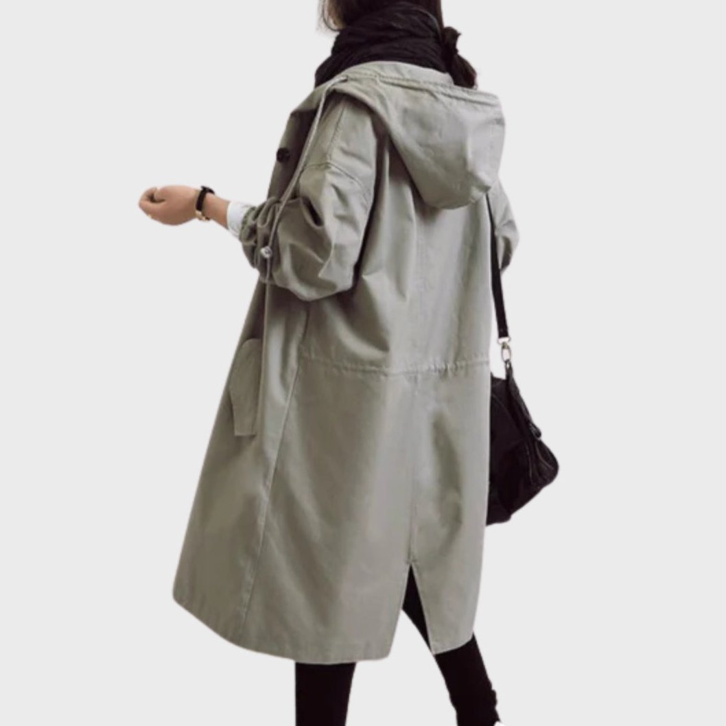 Bayer Modehaus - Damen Oversized Mantel mit Kapuze, langer Übergangsmantel - Produktbild 2