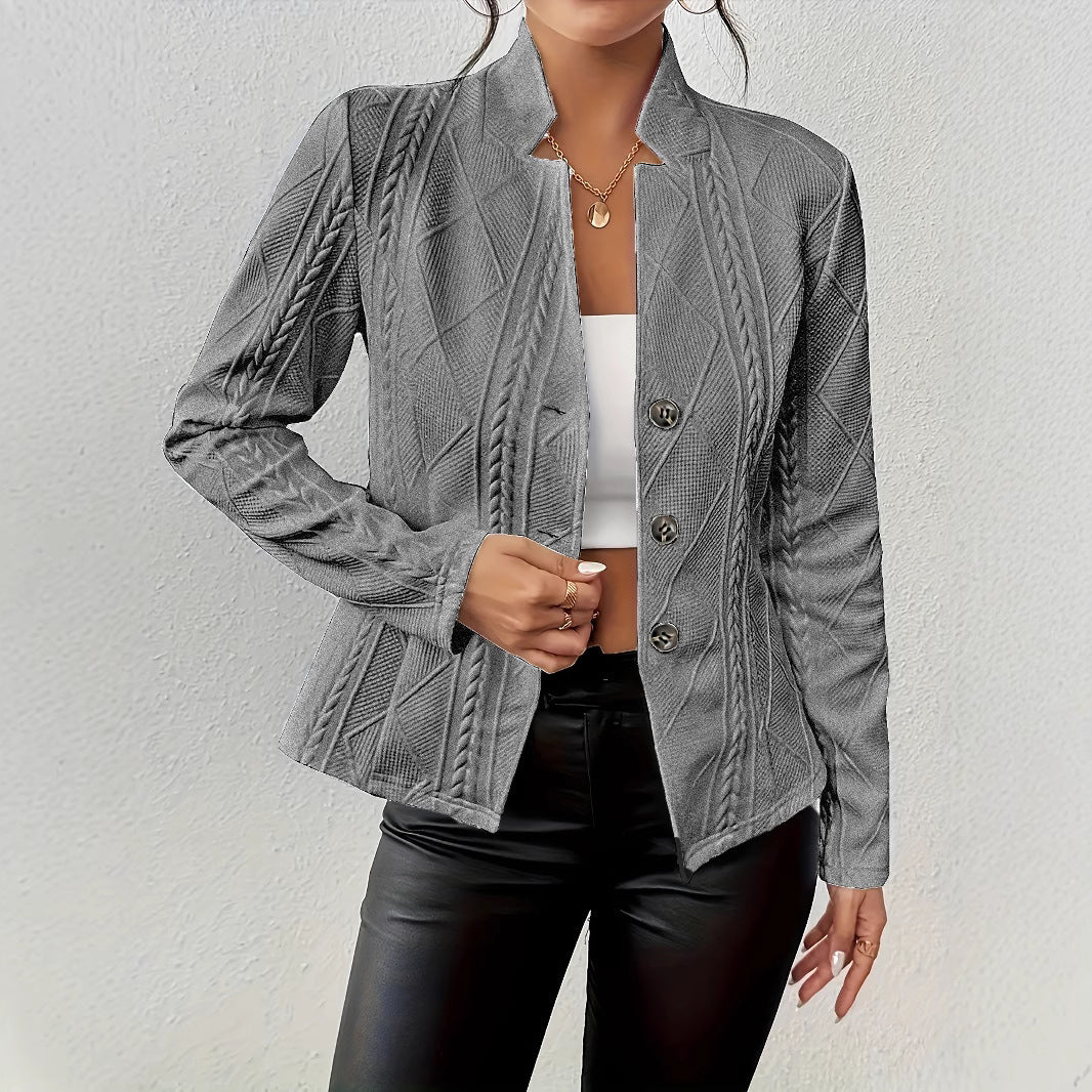 Blazer mit Stehkragen und schmalem Schnitt für Damen