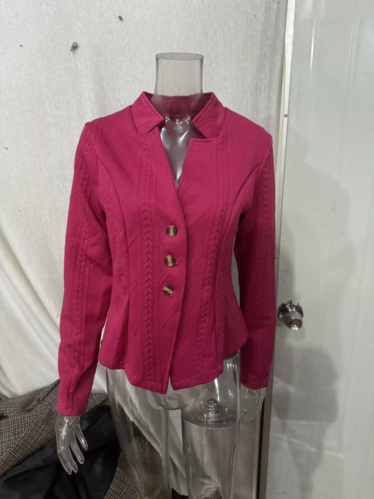 Blazer mit Stehkragen und schmalem Schnitt für Damen