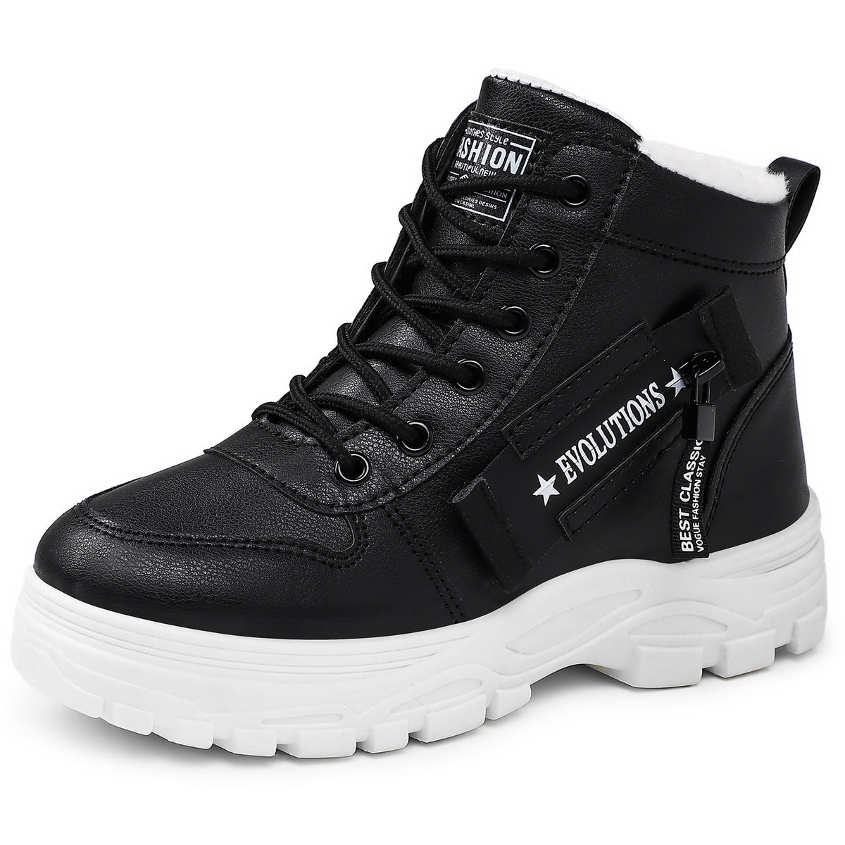 Boots mit Plateau und Schnürung für Damen