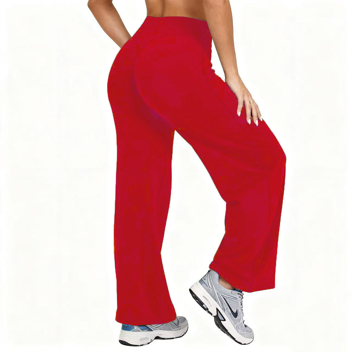 Hose mit geradem Bein und Einsätzen für Damen