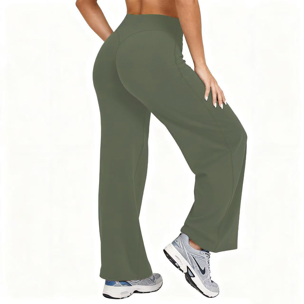 Hose mit geradem Bein und Einsätzen für Damen
