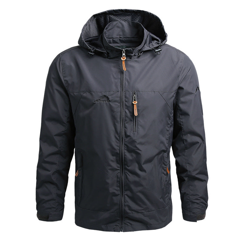 Jacke mit Kapuze und Stehkragen für Herren
