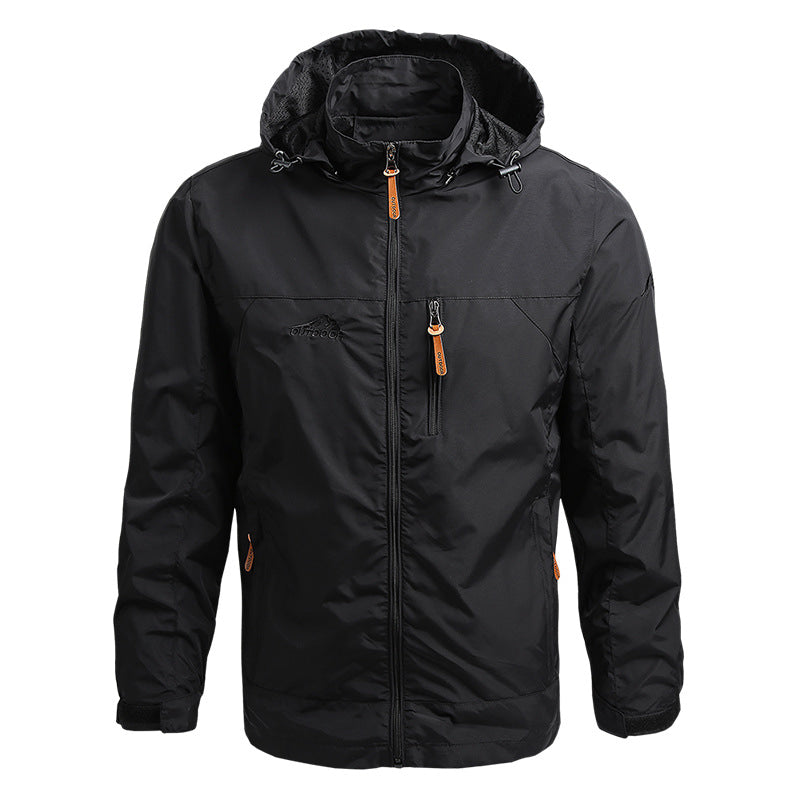 Jacke mit Kapuze und Stehkragen für Herren