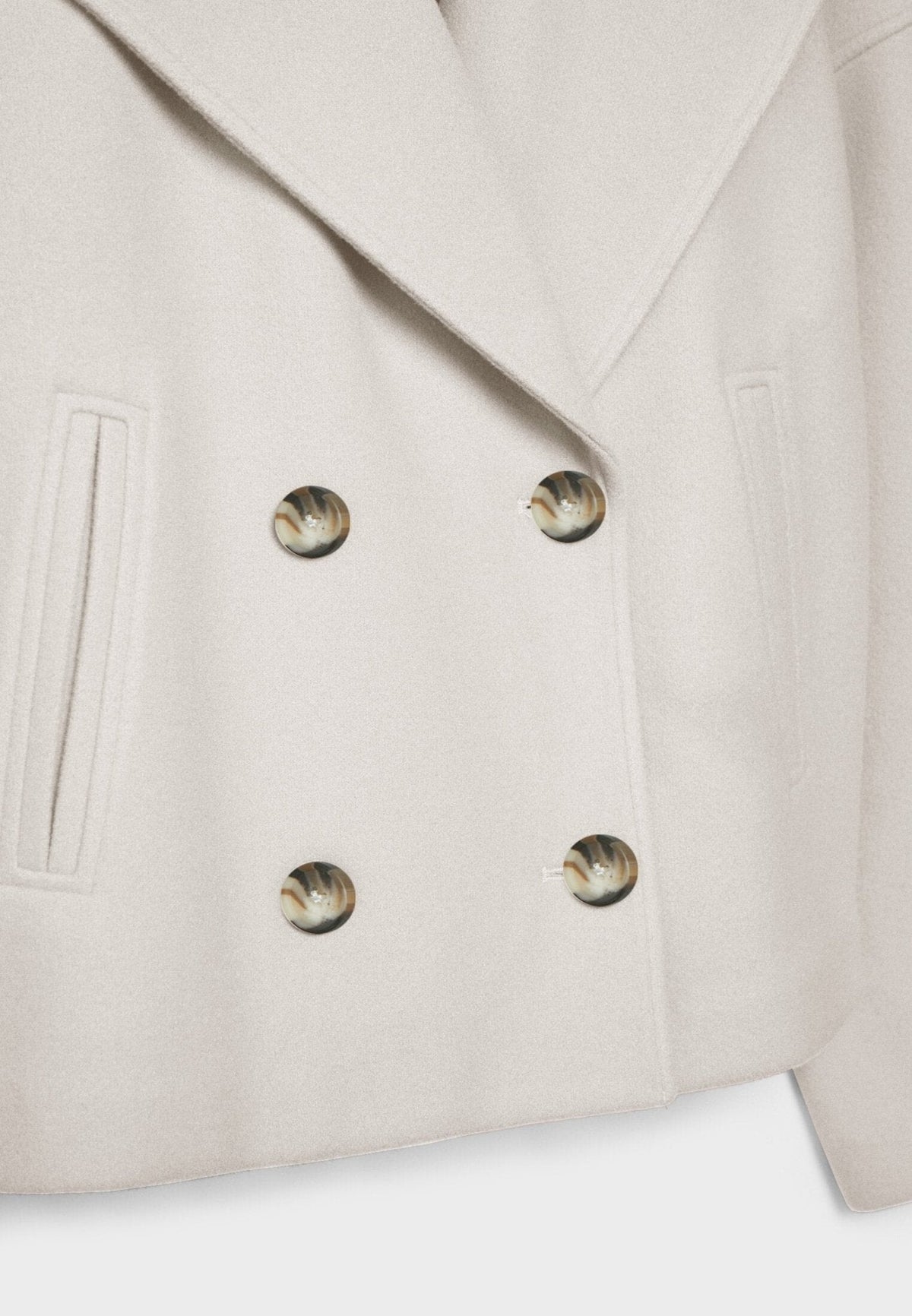 Jacke mit Kurzschnitt und Reverskragen für Damen