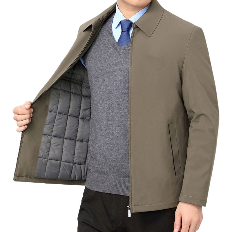 Jacke mit Wattierung und Umlegekragen für Herren