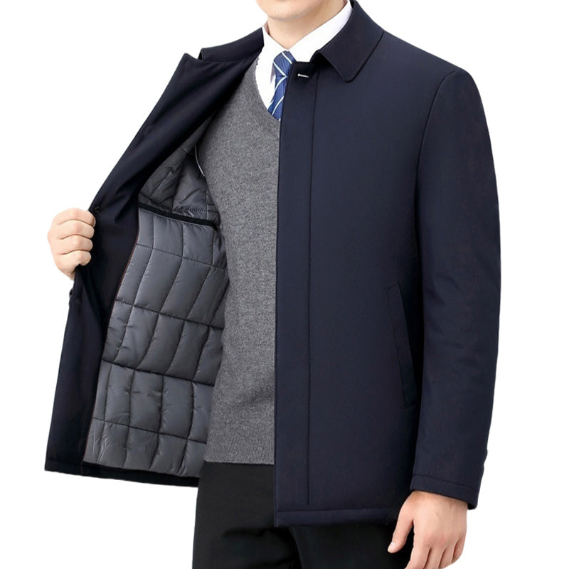 Jacke mit Wattierung und Umlegekragen für Herren
