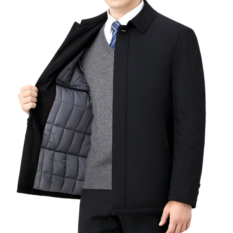 Jacke mit Wattierung und Umlegekragen für Herren