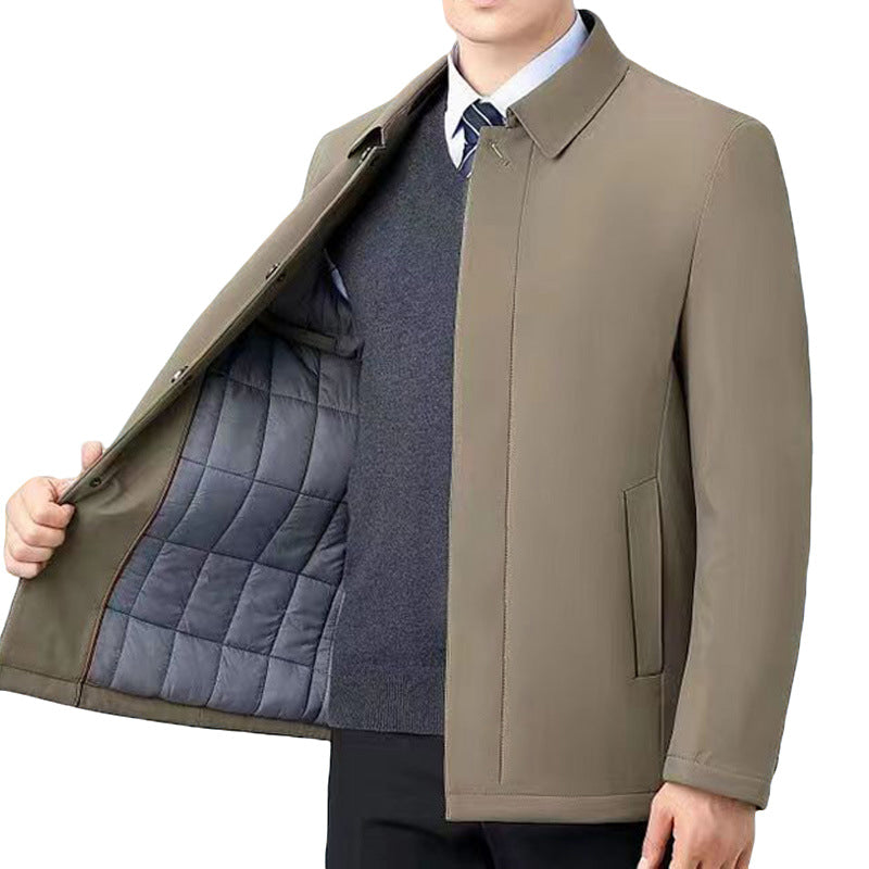 Jacke mit Wattierung und Umlegekragen für Herren