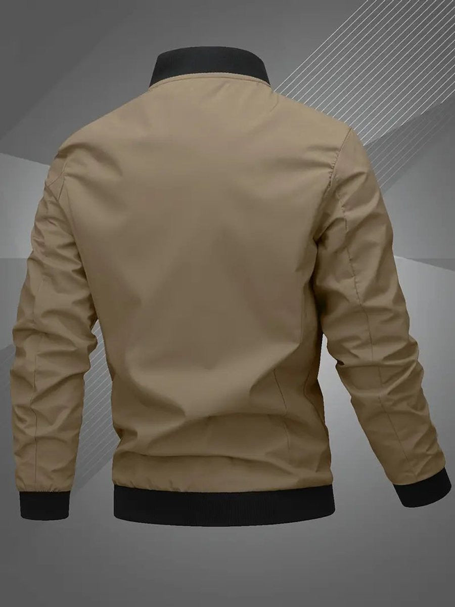 Jacken Herren Bomberjacke aus Polyester mit Baseball-Kragen