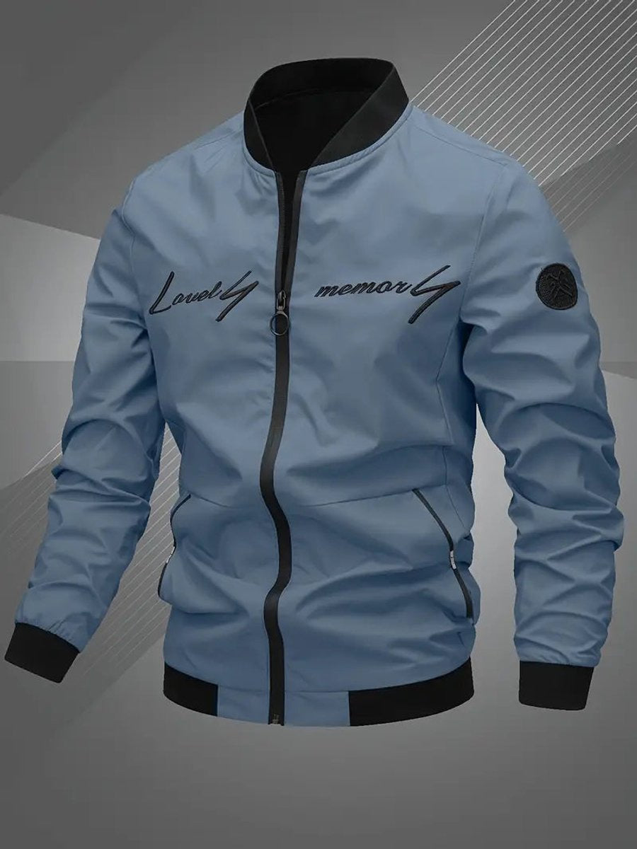 Jacken Herren Bomberjacke aus Polyester mit Baseball-Kragen