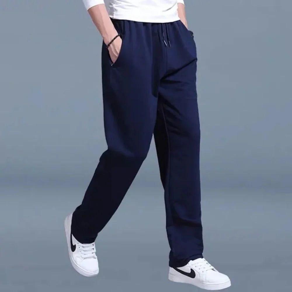 Jogging Hosen Herren mit Kordelzug, Seitentaschen und geradem Schnitt