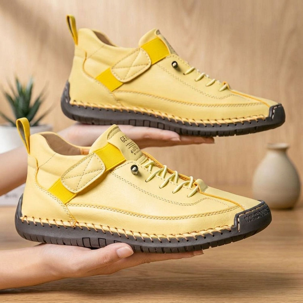 Orthopädische Schuhe Damen leicht mit breiter Zehenbox, Sneaker