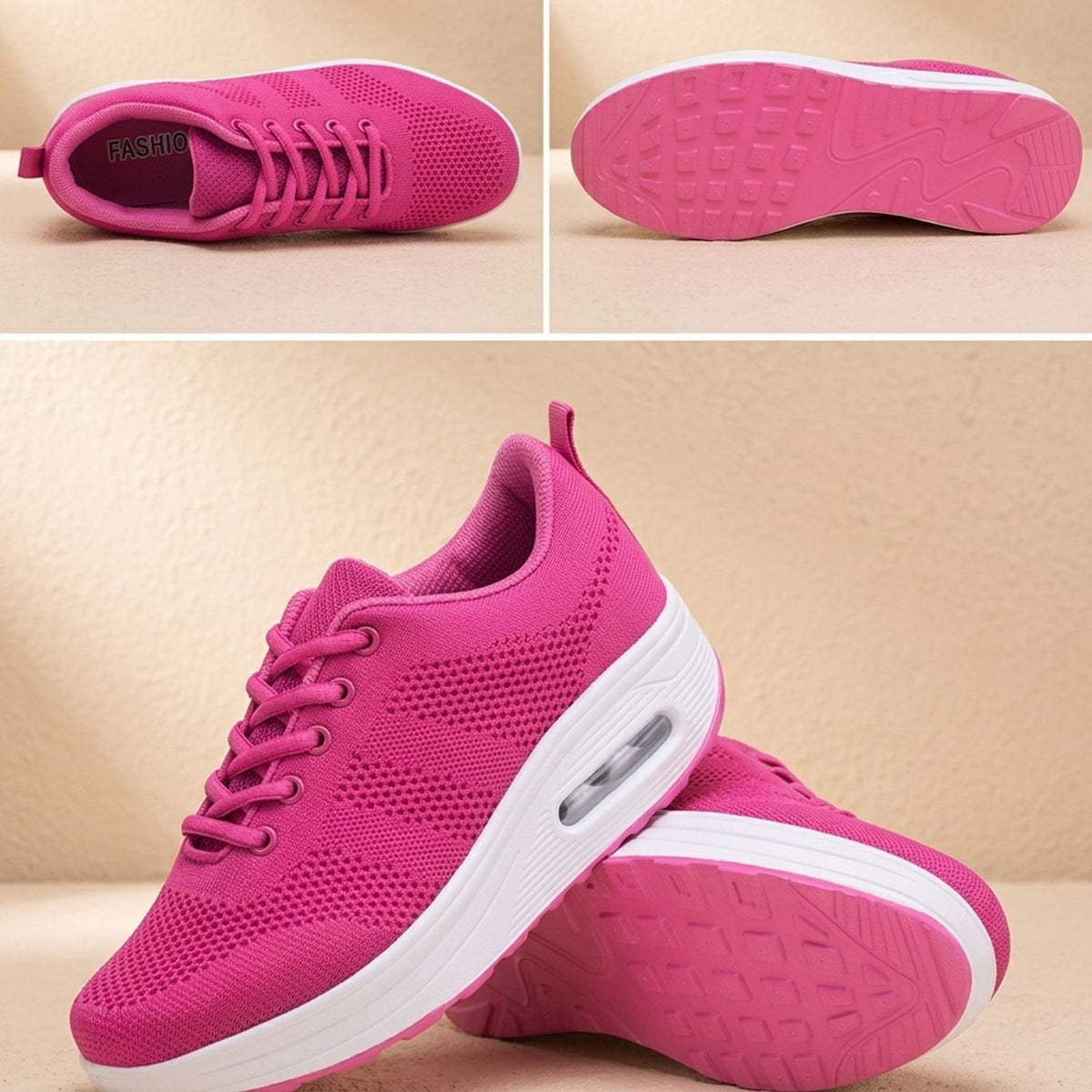 Orthopädische Schuhe Damen leicht mit Luftpolster, atmungsaktive Sneaker