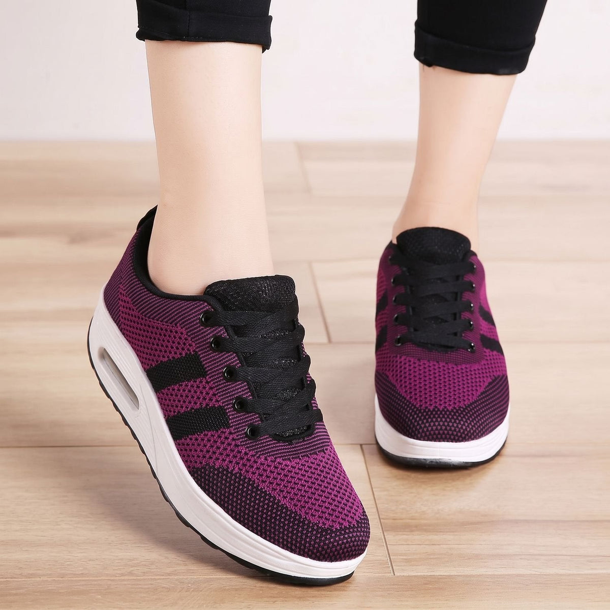 Orthopädische Schuhe Damen leicht mit Luftpolster, atmungsaktive Sneaker