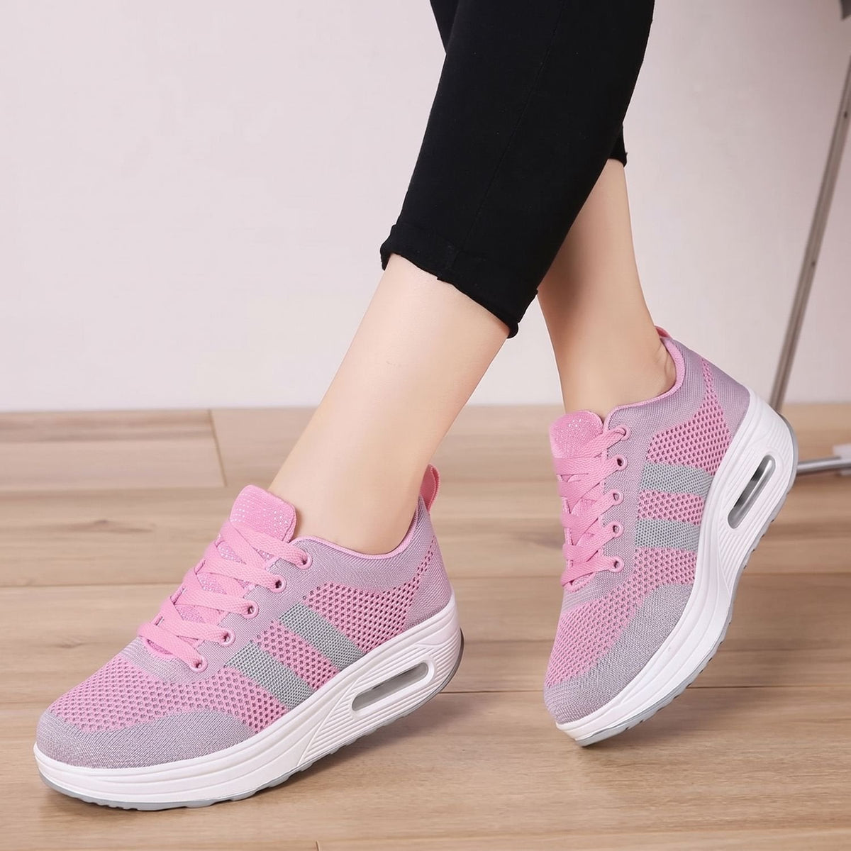 Orthopädische Schuhe Damen leicht mit Luftpolster, atmungsaktive Sneaker