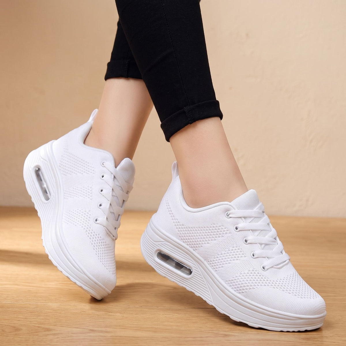 Orthopädische Schuhe Damen leicht mit Luftpolster, atmungsaktive Sneaker