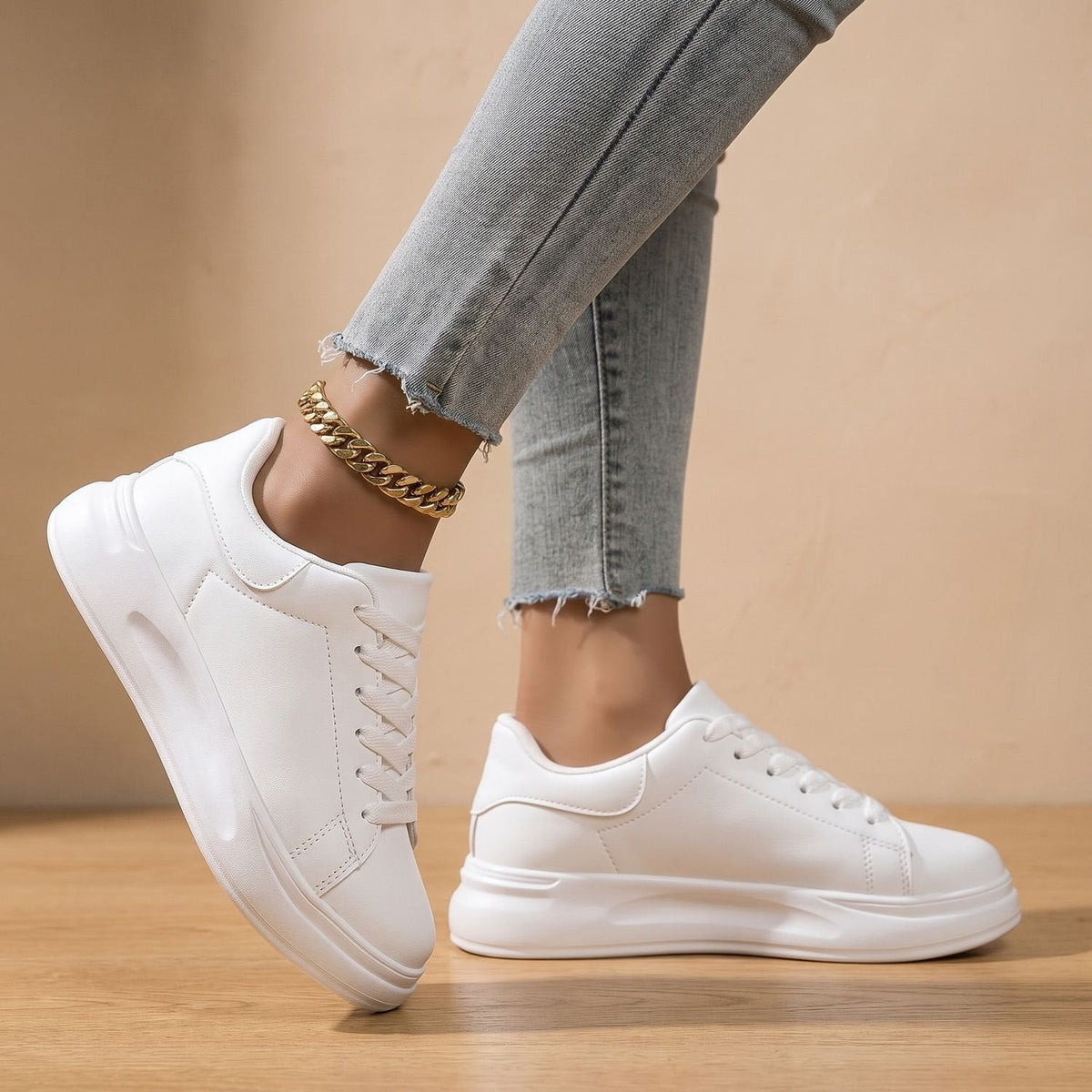 Orthopädische Schuhe Damen mit Fußgewölbestütze und Dämpfung, Sneaker