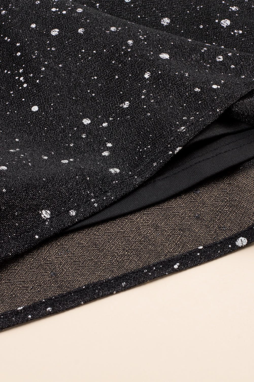 Pailletten Kleid mit Wickelschnitt und V-Ausschnitt für Damen