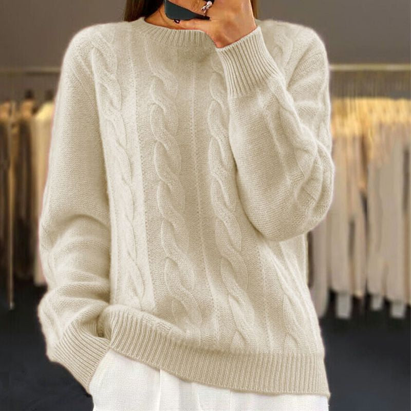 Pullis Damen Winterpullover mit weichem Strick und schmaler Passform