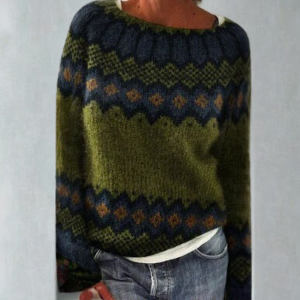 Pullover im Retro-Stil für Damen