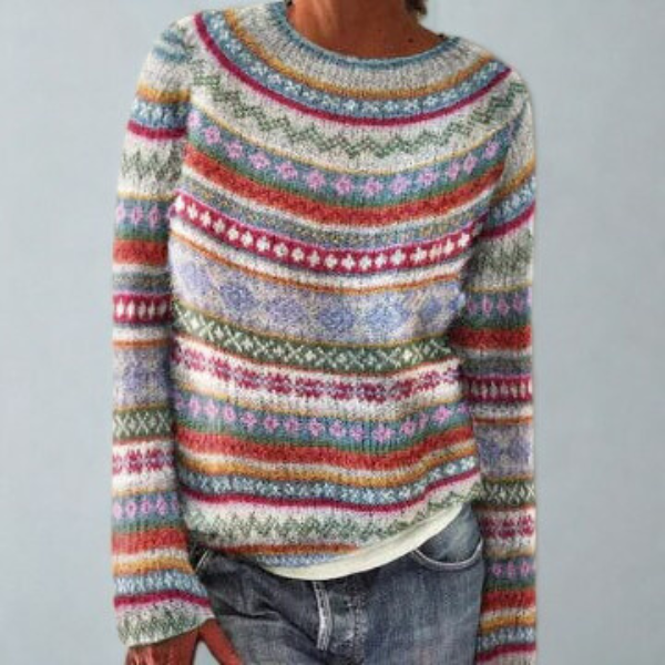 Pullover im Retro-Stil für Damen