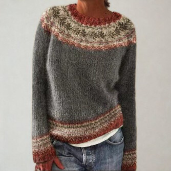 Pullover im Retro-Stil für Damen