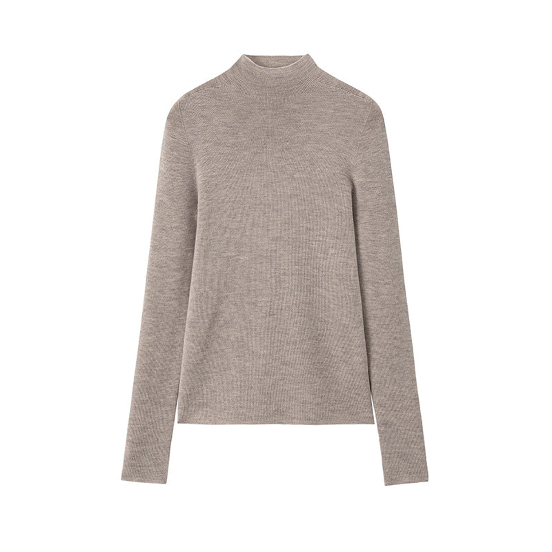 Pullover mit Feinstrick und halbhohem Kragen für Damen