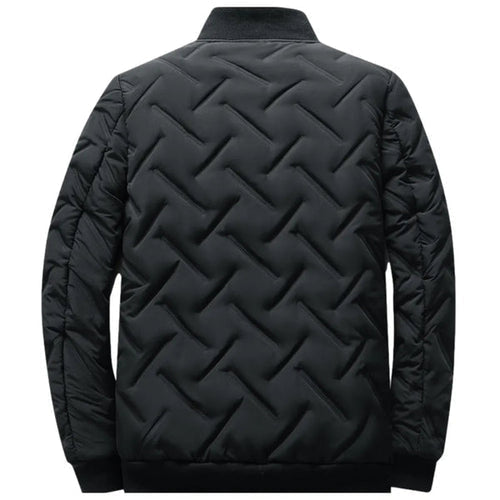 Steppjacke mit Zickzackstruktur und hohem Kragen für Herren - Ansicht 3