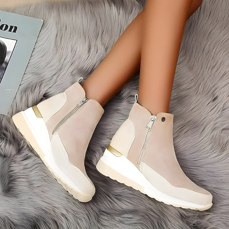 Stiefeletten in Leder-Optik mit Reißverschluss für Damen - Ansicht 4