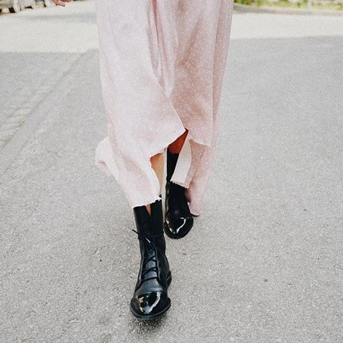 Stiefeletten Damen mit Schnürung und Zehenkappe aus Öko-Leder