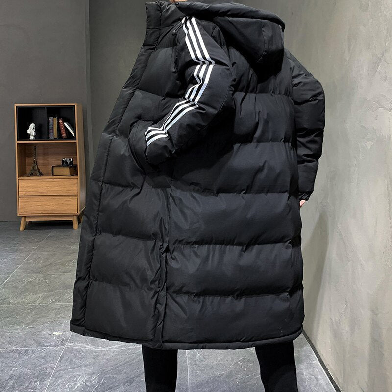 Winterjacke mit Steppung und langem Schnitt für Herren - Ansicht 2