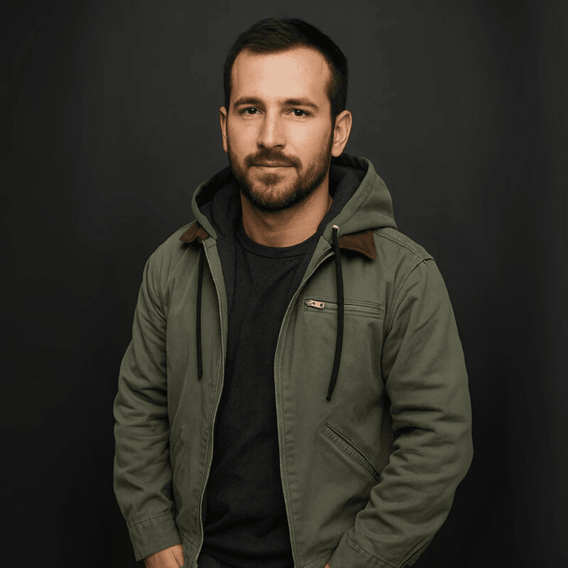 Winterjacke mit Kapuze, Reißverschluss und Futter für Herren - Ansicht 8