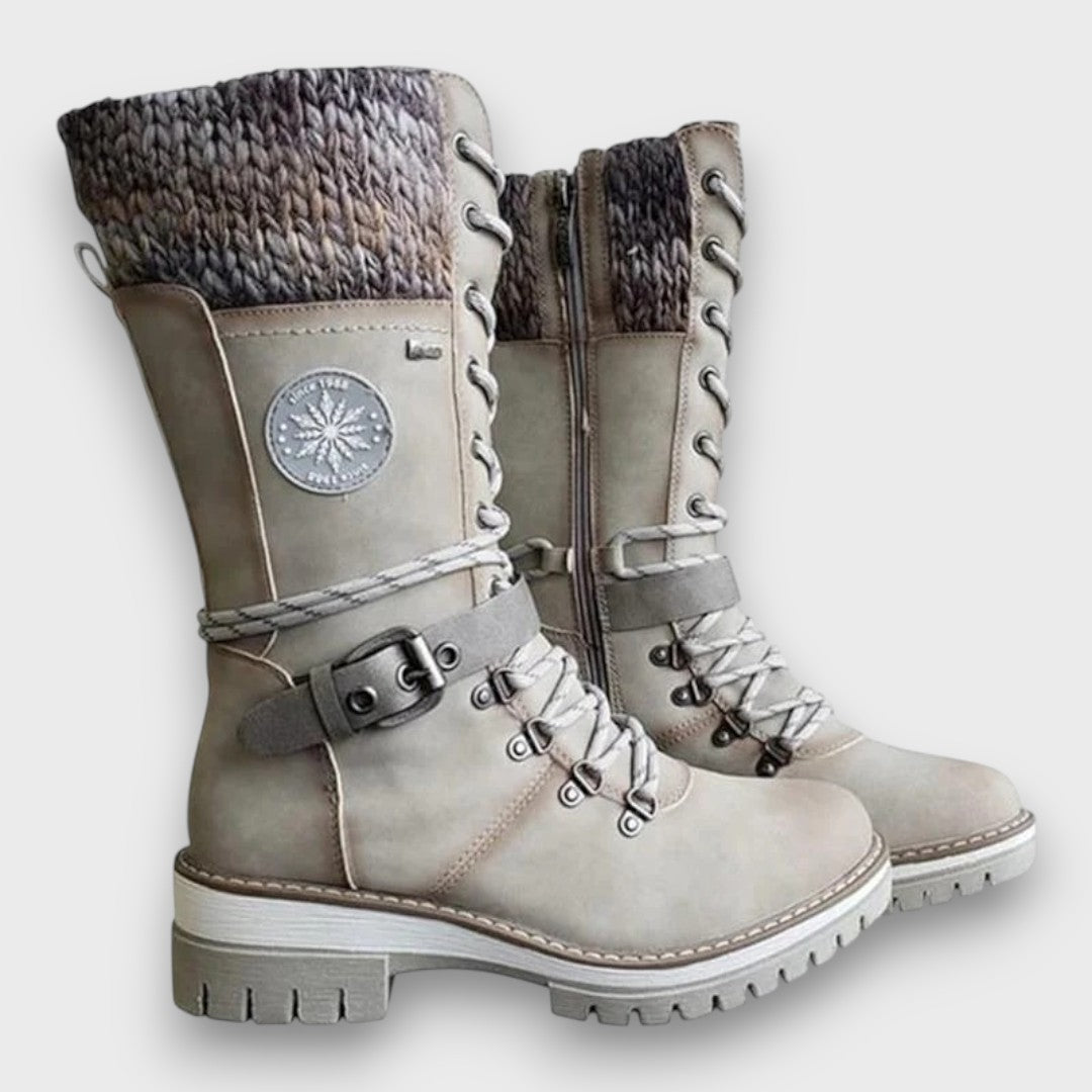 Winterschuh Damen mit Schnürung, hohem Schaft und rutschfester Sohle