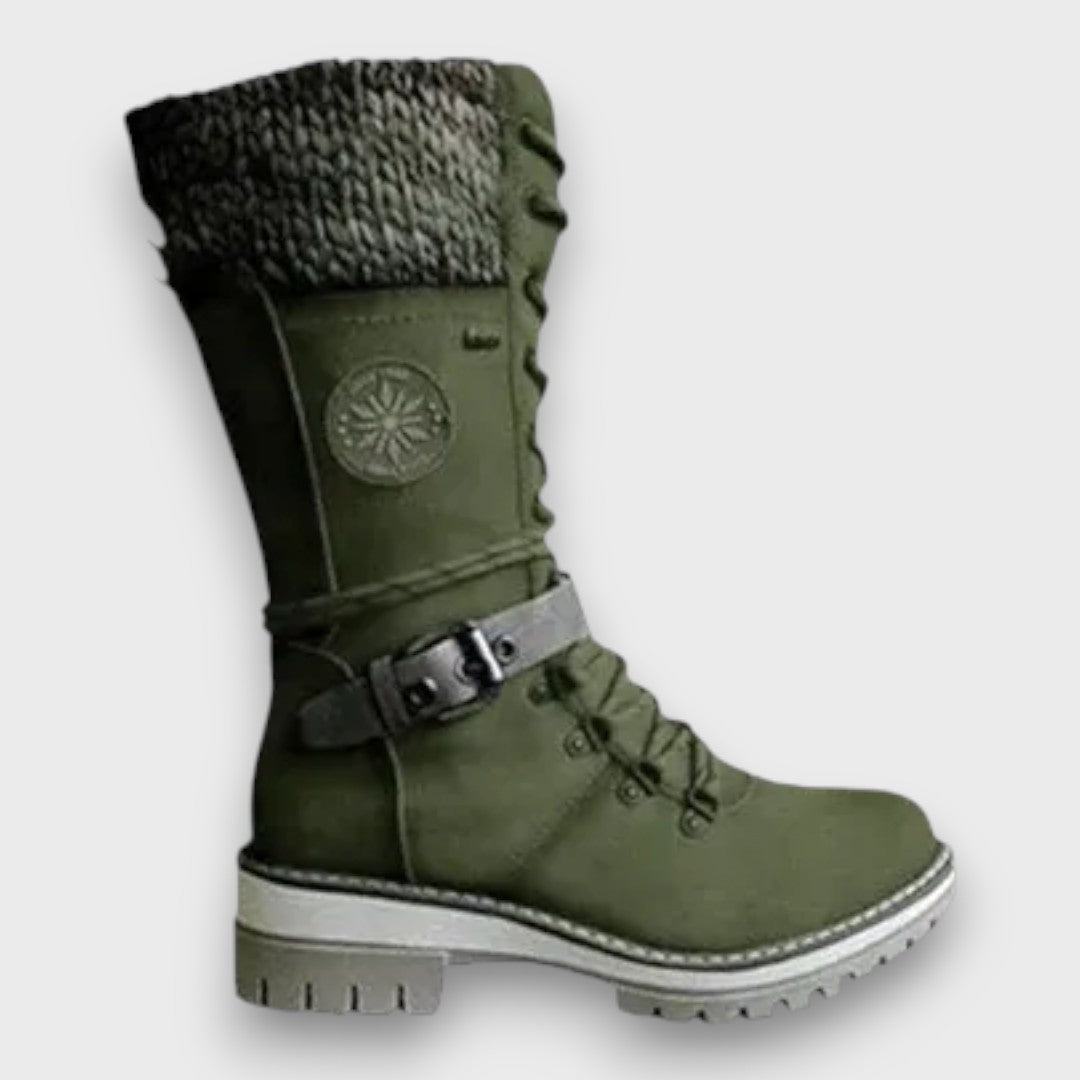 Winterschuh Damen mit Schnürung, hohem Schaft und rutschfester Sohle