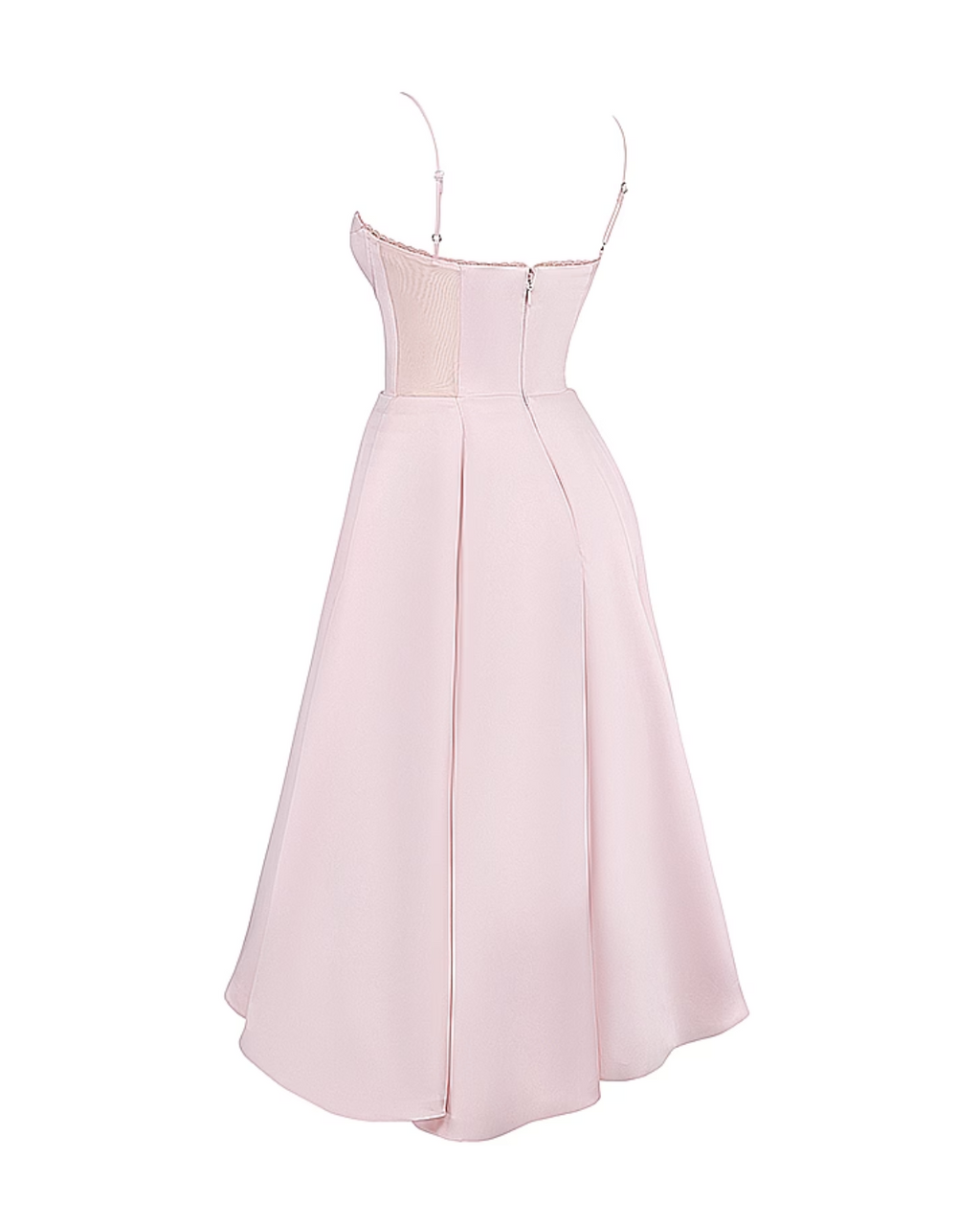 Damen Midikleid mit Herz-Ausschnitt und ausgestelltem Rock - weitere Ansicht