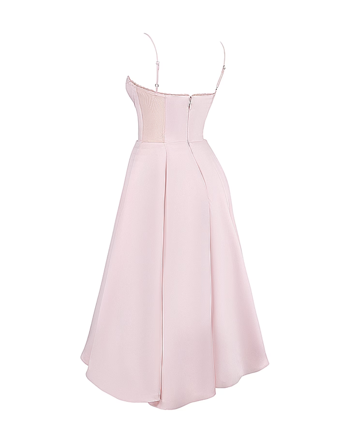 Damen Midikleid mit Herz-Ausschnitt und ausgestelltem Rock - weitere Ansicht