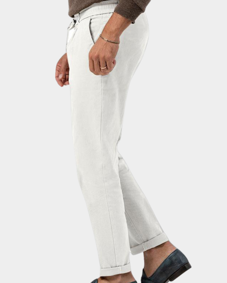Bayer Modehaus - Herren Bundfaltenhose mit Elastikbund, schmal zulaufend - Produktbild 6