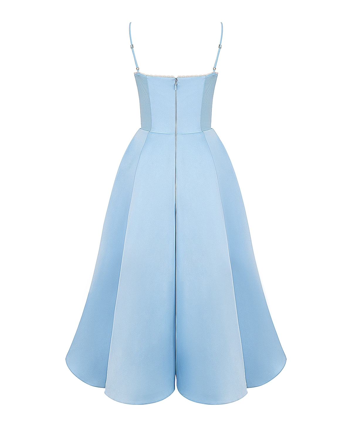 Damen Midikleid mit Herz-Ausschnitt und ausgestelltem Rock - weitere Ansicht