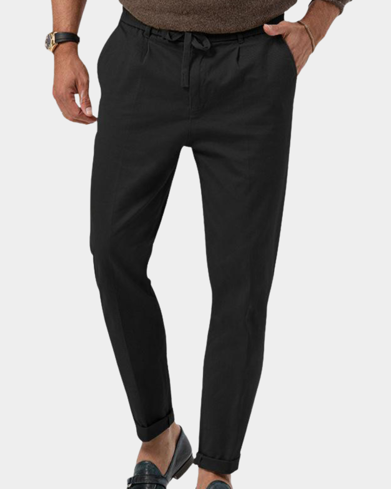 Bayer Modehaus - Herren Bundfaltenhose mit Elastikbund, schmal zulaufend - Produktbild 9