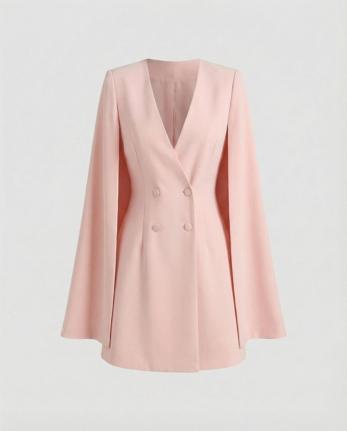 Blazerkleid mit Cape-Ärmeln und V-Ausschnitt für Damen