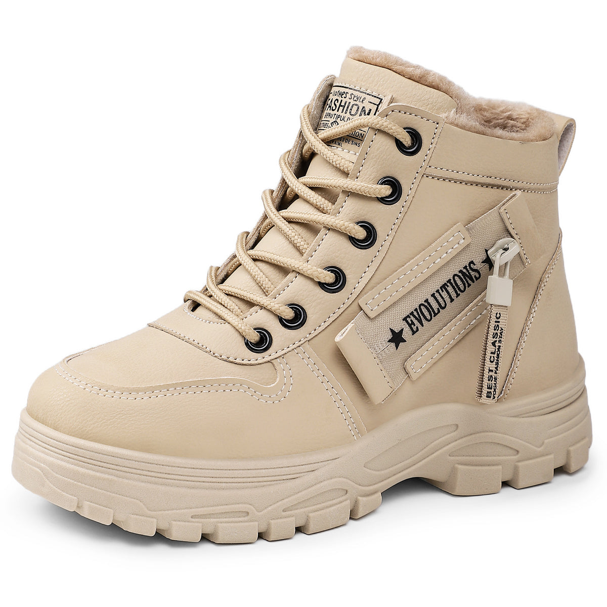 Boots mit Plateau und Schnürung für Damen