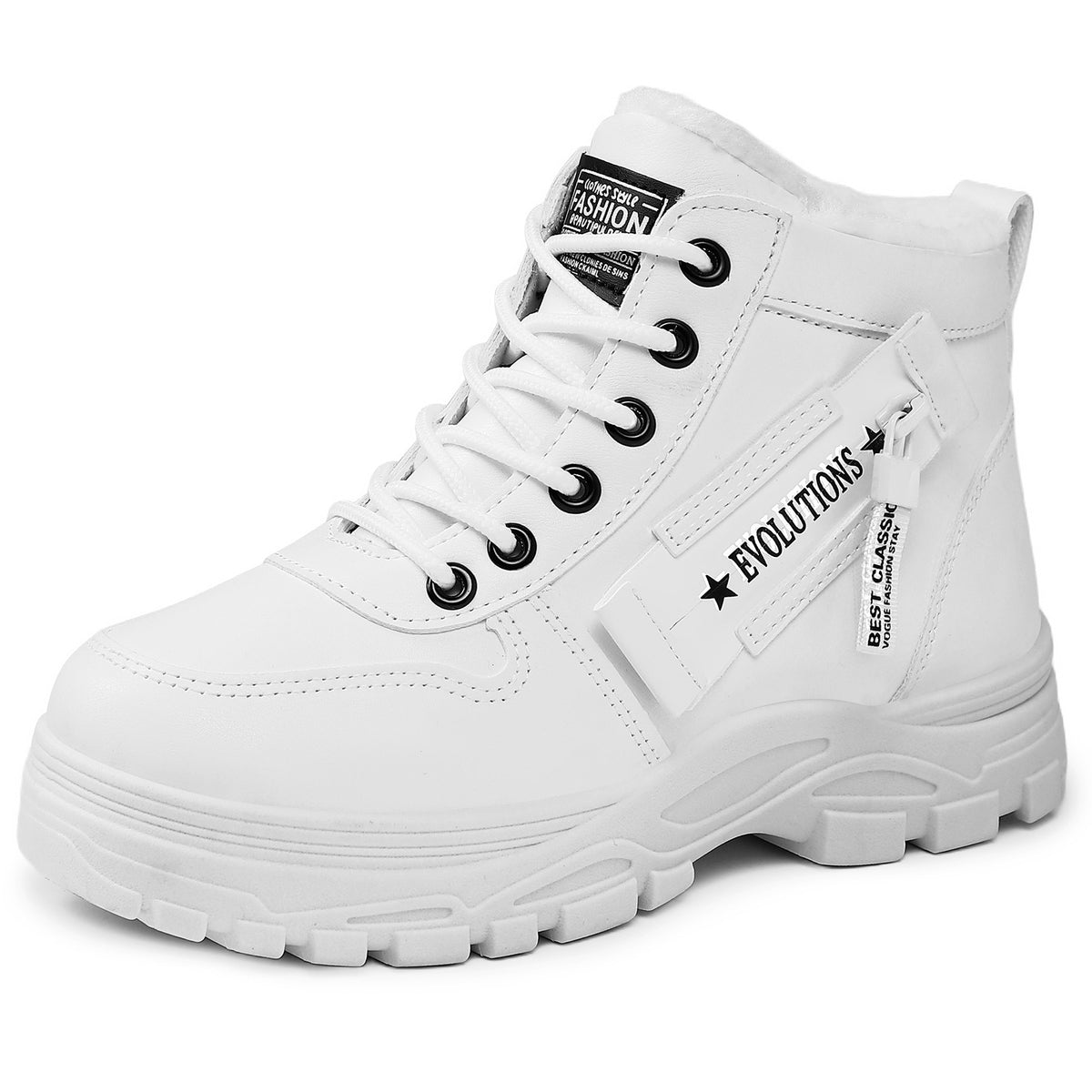 Boots mit Plateau und Schnürung für Damen
