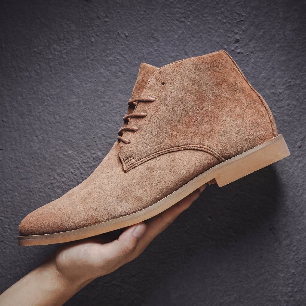 Boots mit Schnürung und Kreppsohle für Herren