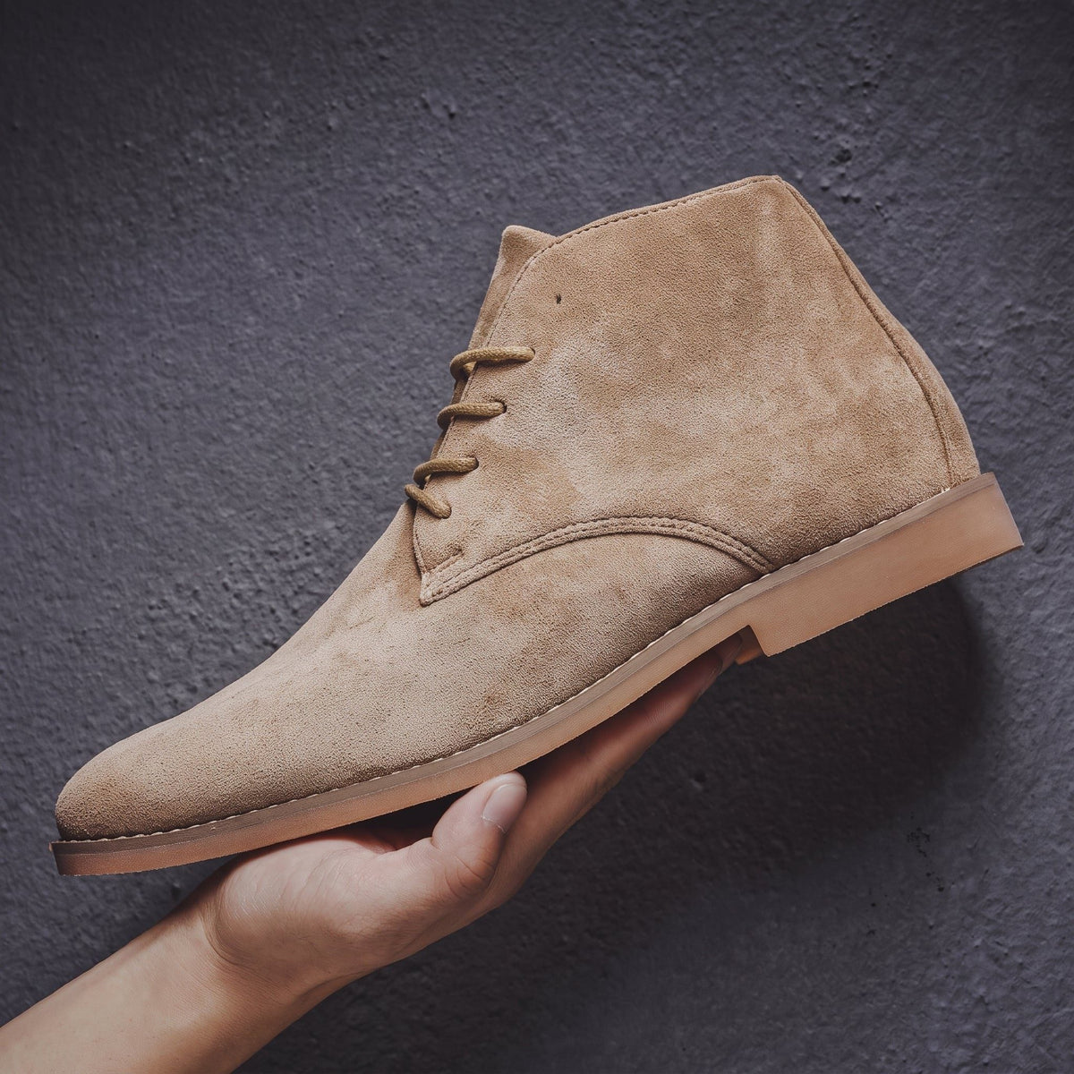 Boots mit Schnürung und Kreppsohle für Herren