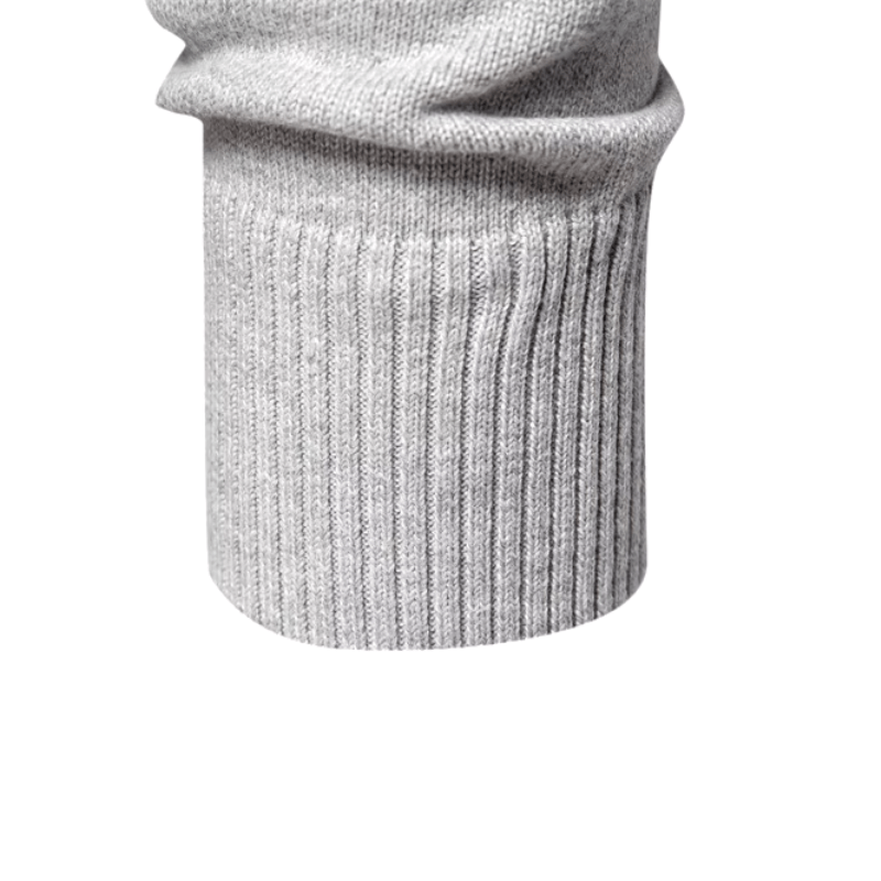 Herren Pullover mit Troyer-Kragen und Reißverschluss, Feinstrick