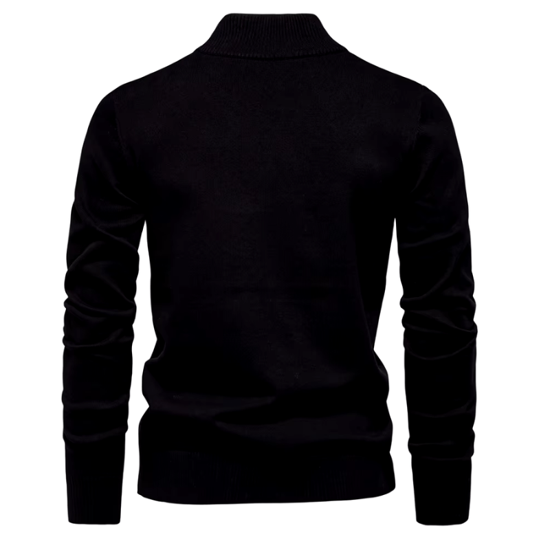 Bayer Modehaus - Herren Pullover mit Troyer-Kragen und Reißverschluss, Feinstrick - Produktbild 8