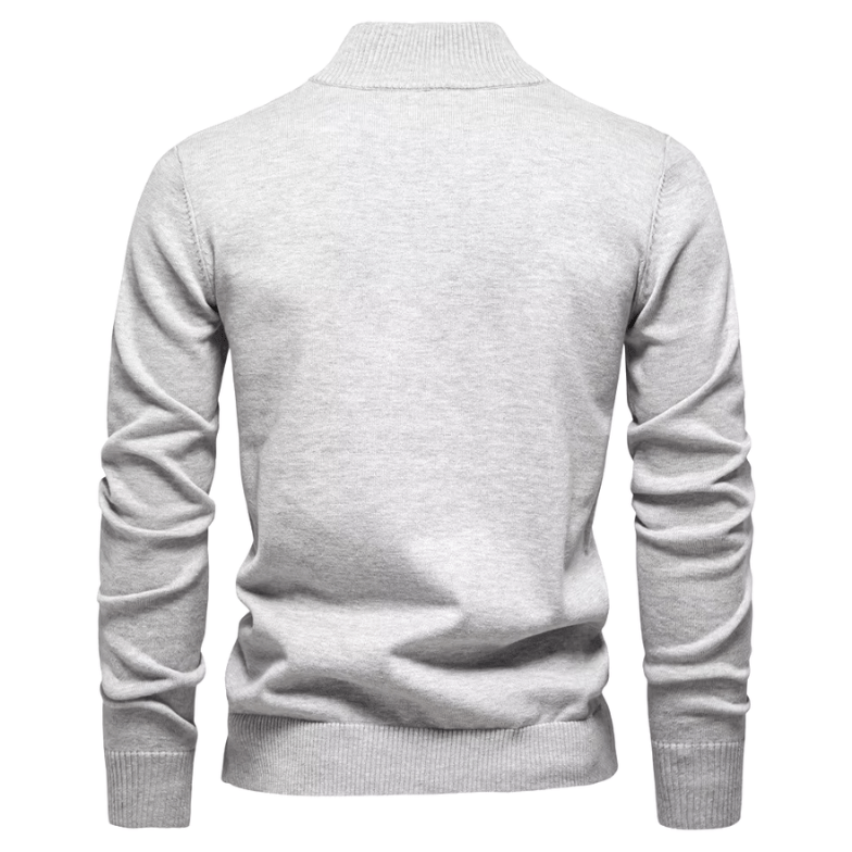 Bayer Modehaus - Herren Pullover mit Troyer-Kragen und Reißverschluss, Feinstrick - Produktbild 10