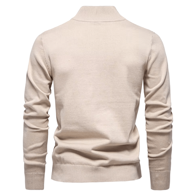 Bayer Modehaus - Herren Pullover mit Troyer-Kragen und Reißverschluss, Feinstrick - Produktbild 2