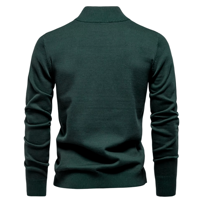 Bayer Modehaus - Herren Pullover mit Troyer-Kragen und Reißverschluss, Feinstrick - Produktbild 4